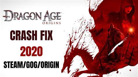 gog dragon age origins crashing.